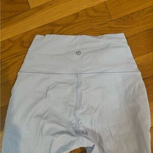 Lululemon Light Gray High-Waisted Leggings